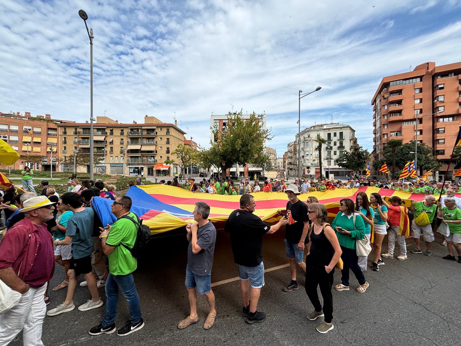 Imatge de la manifestació de la Diada 2024 a Lleida