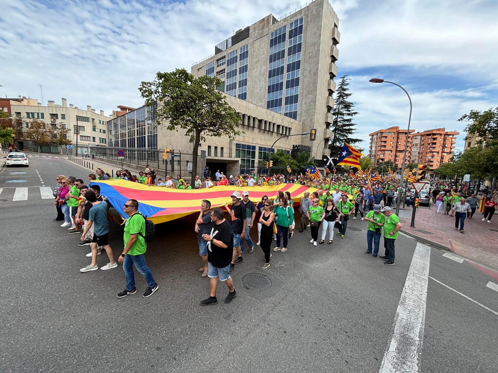 Imatge de la manifestació de la Diada 2024 a Lleida