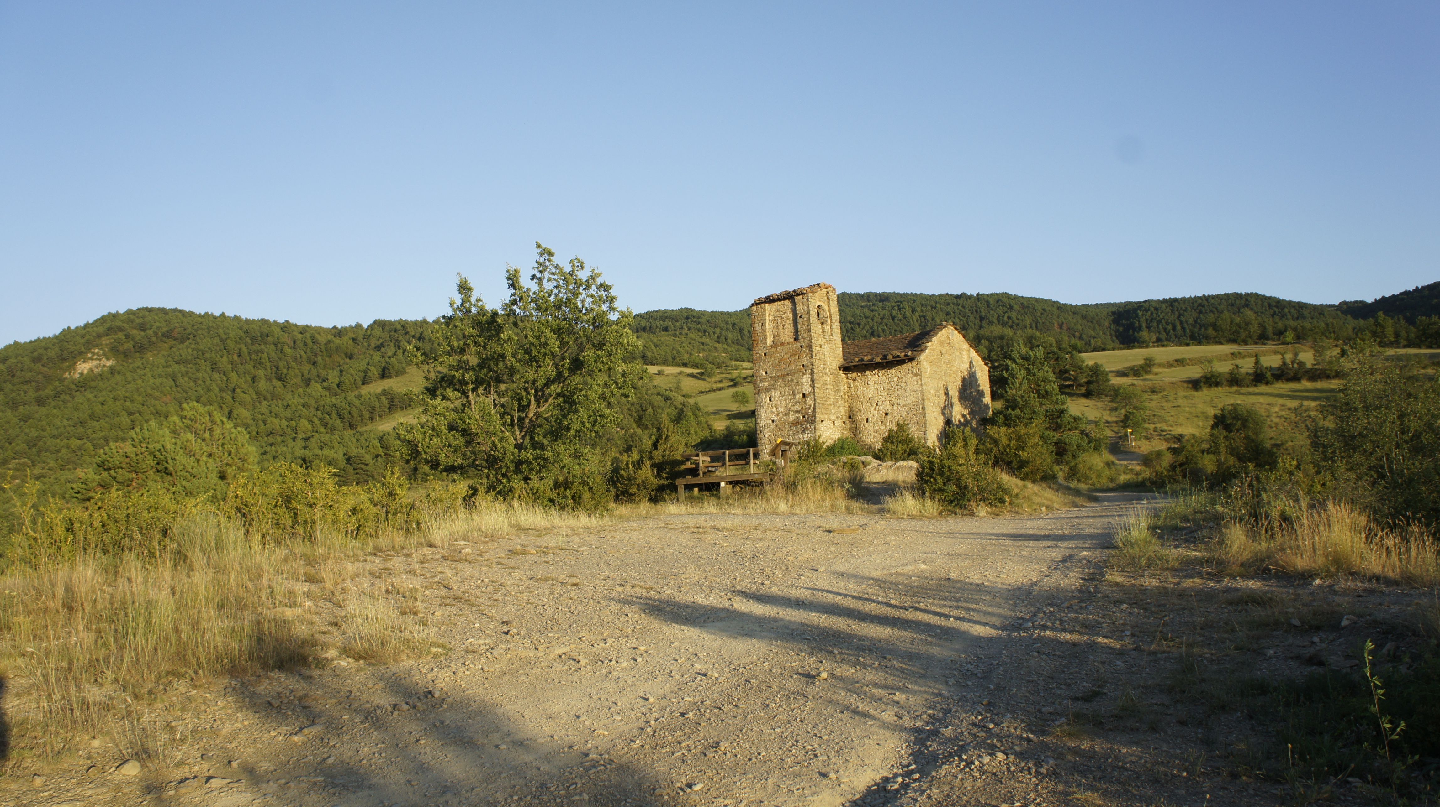 Imatge de l'ermita de la Mare de Déu de les Peces a l'Alt Urgell