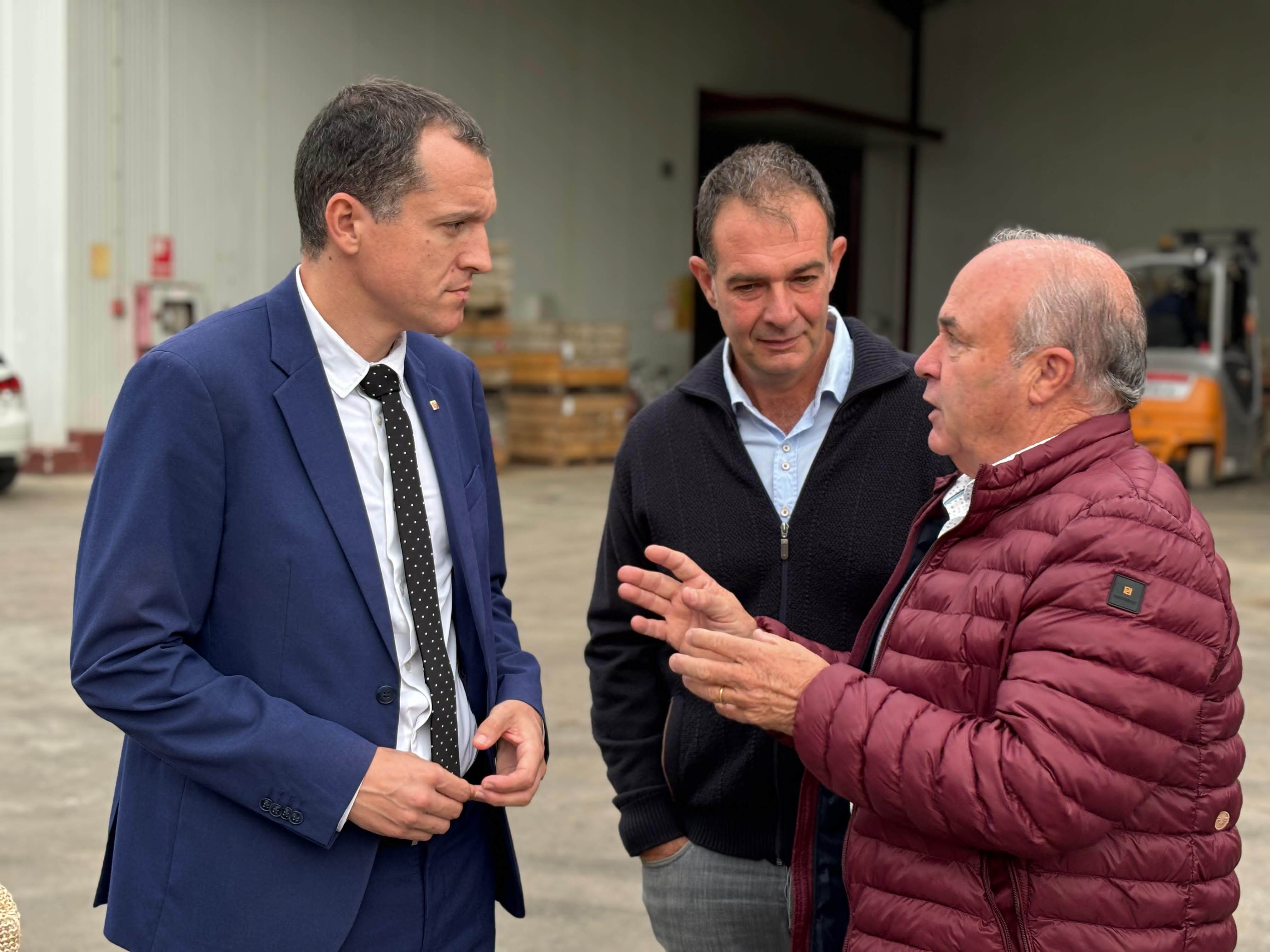 El conseller d'Agricultura, Òscar Ordeig, a Torregrossa