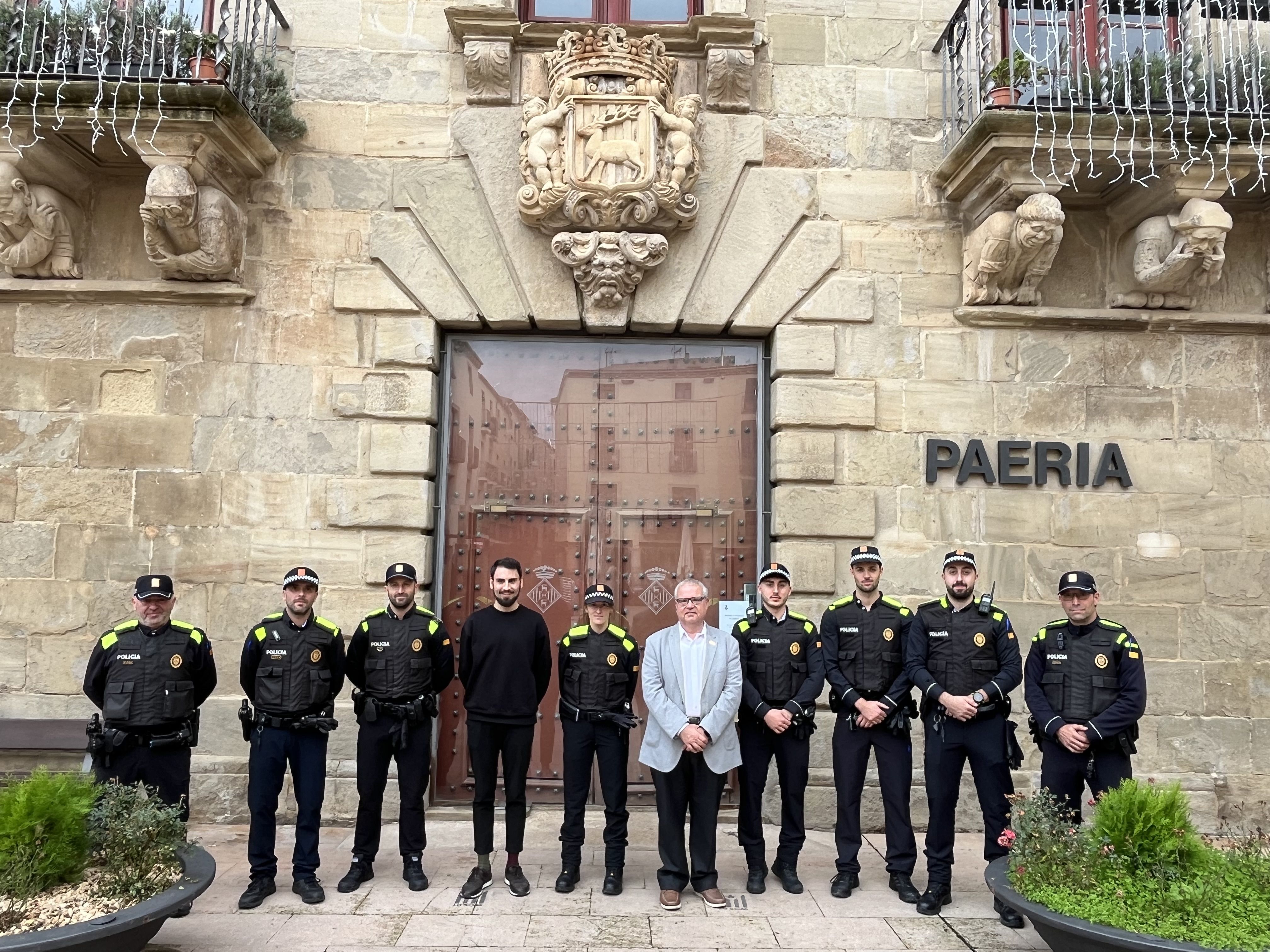 Els nous agents de la policia local de Cervera