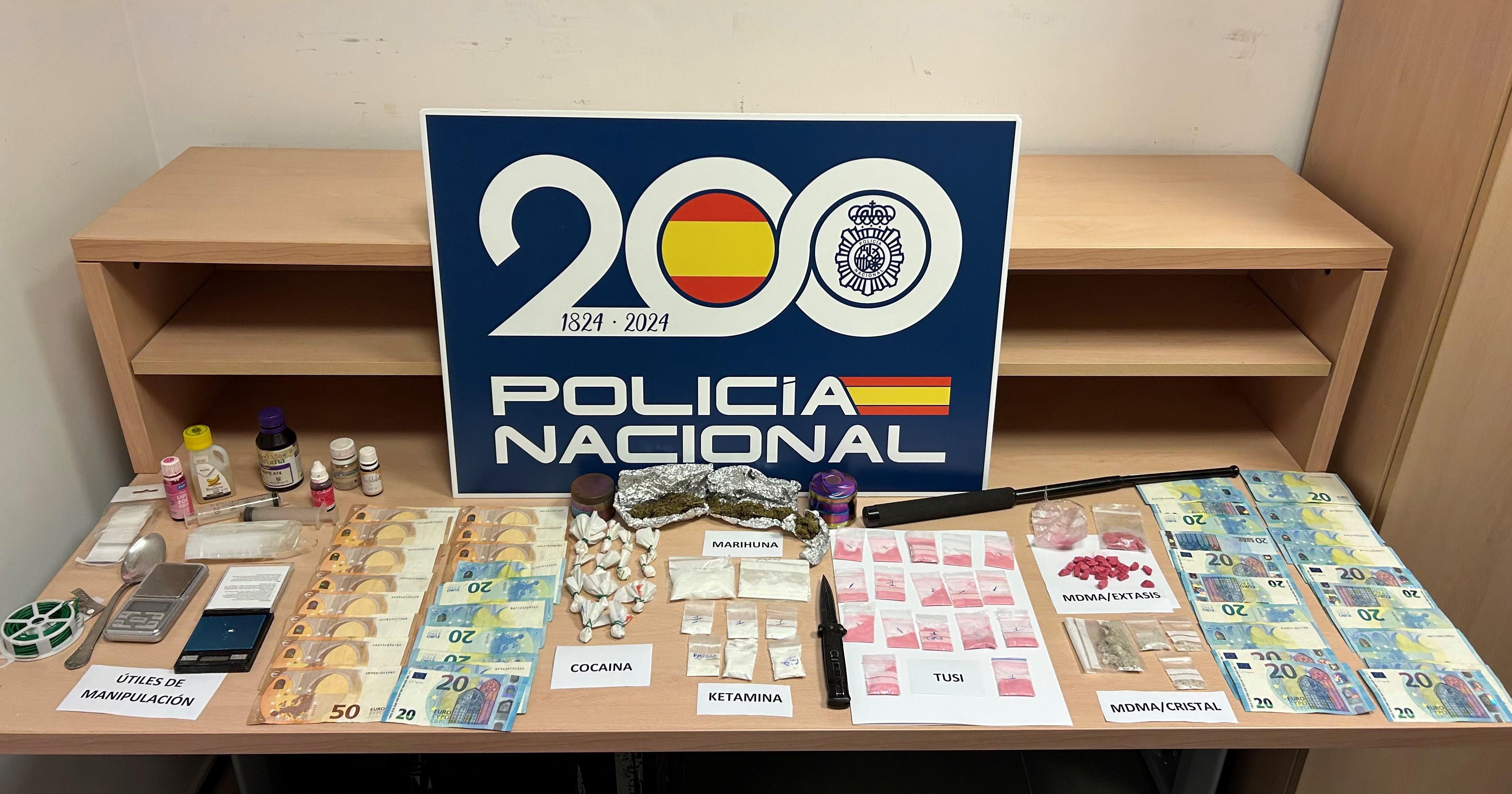 Imatge de les drogues confiscades per la policia espanyola