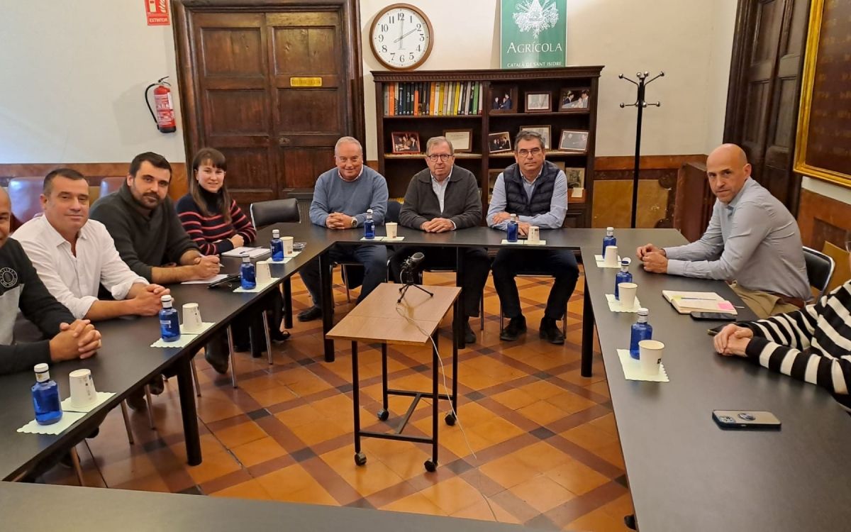 L'Institut Agrícola Català de Sant Isidre i la delegació del Gremi de la Pagesia