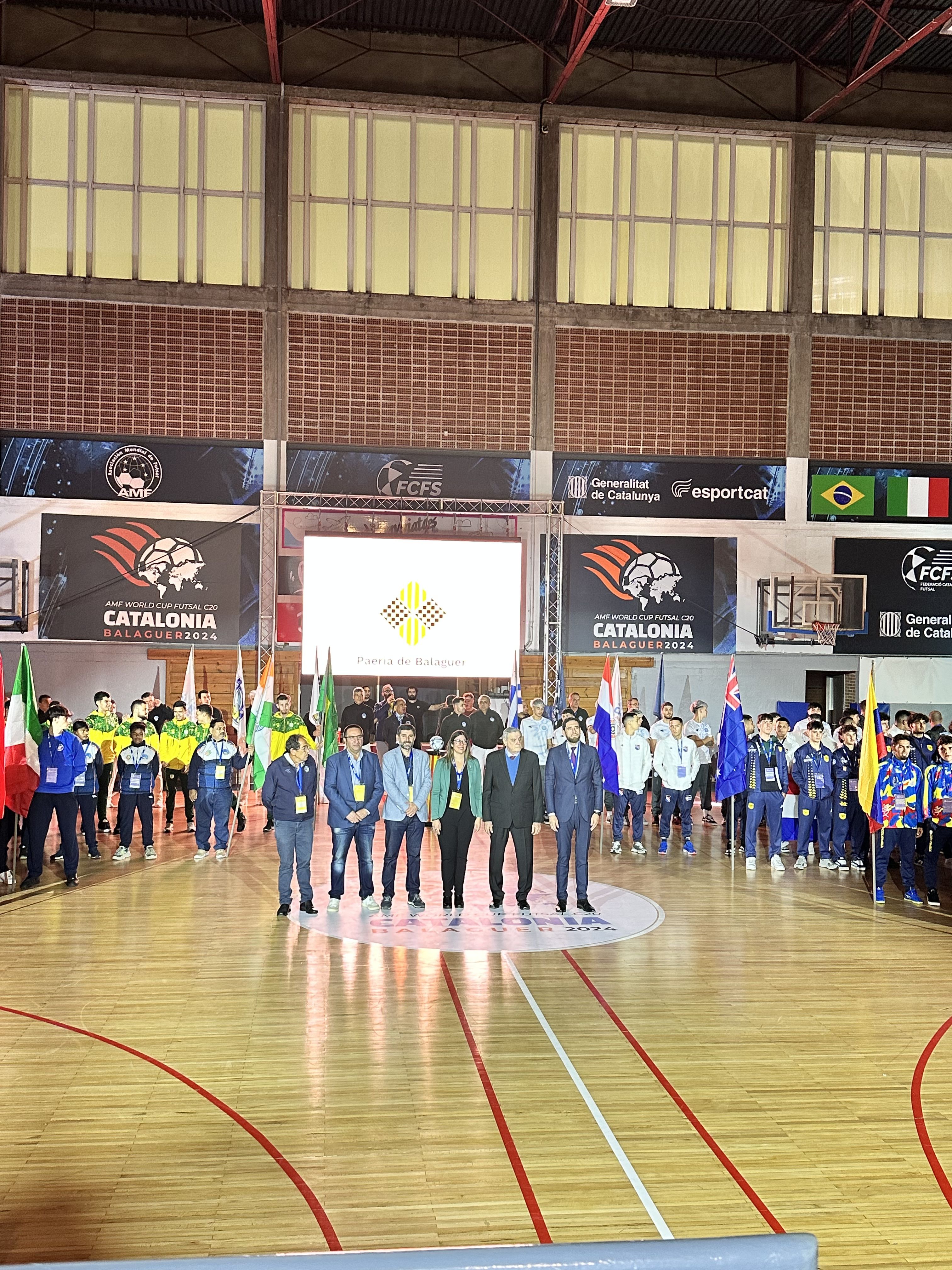 Inauguració del Mundial de Futbol Sala Sub-20 a Balaguer