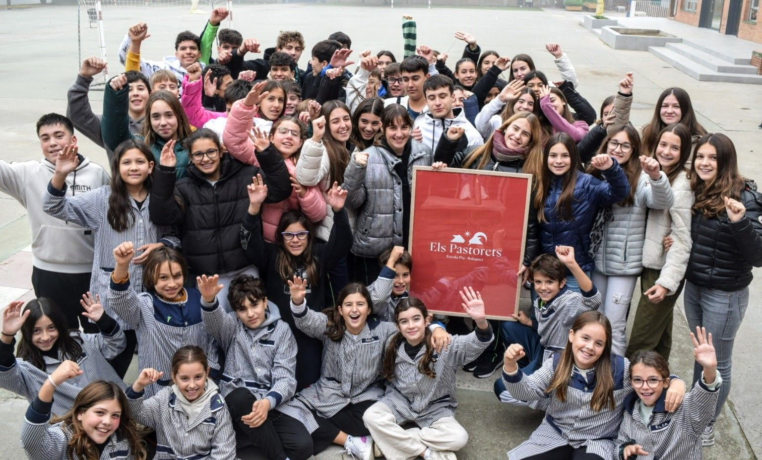 Alumnes de l'Escola Pia que participen als Pastorets