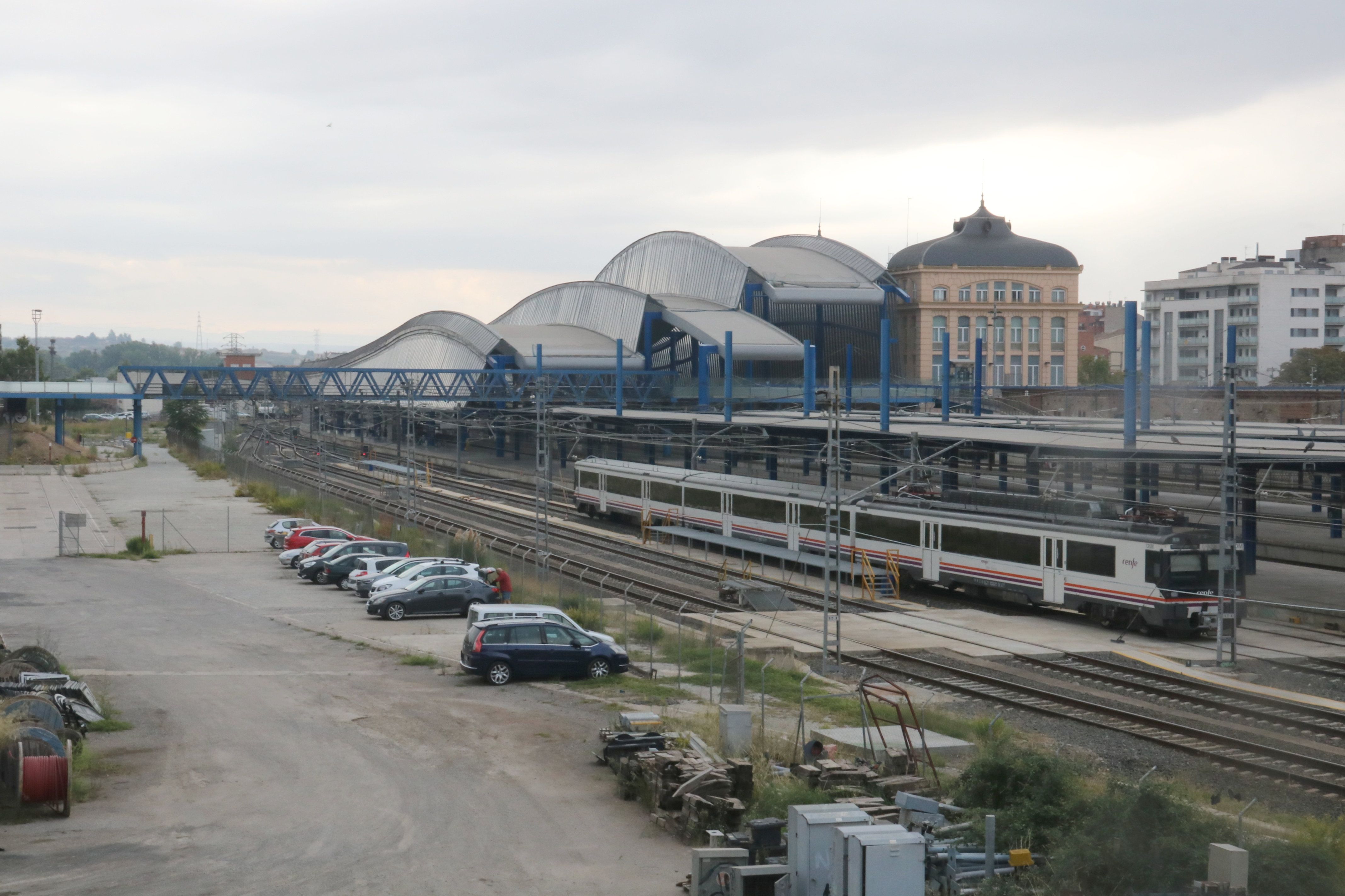 Imatge de l'estació de Lleida i el seu entorn