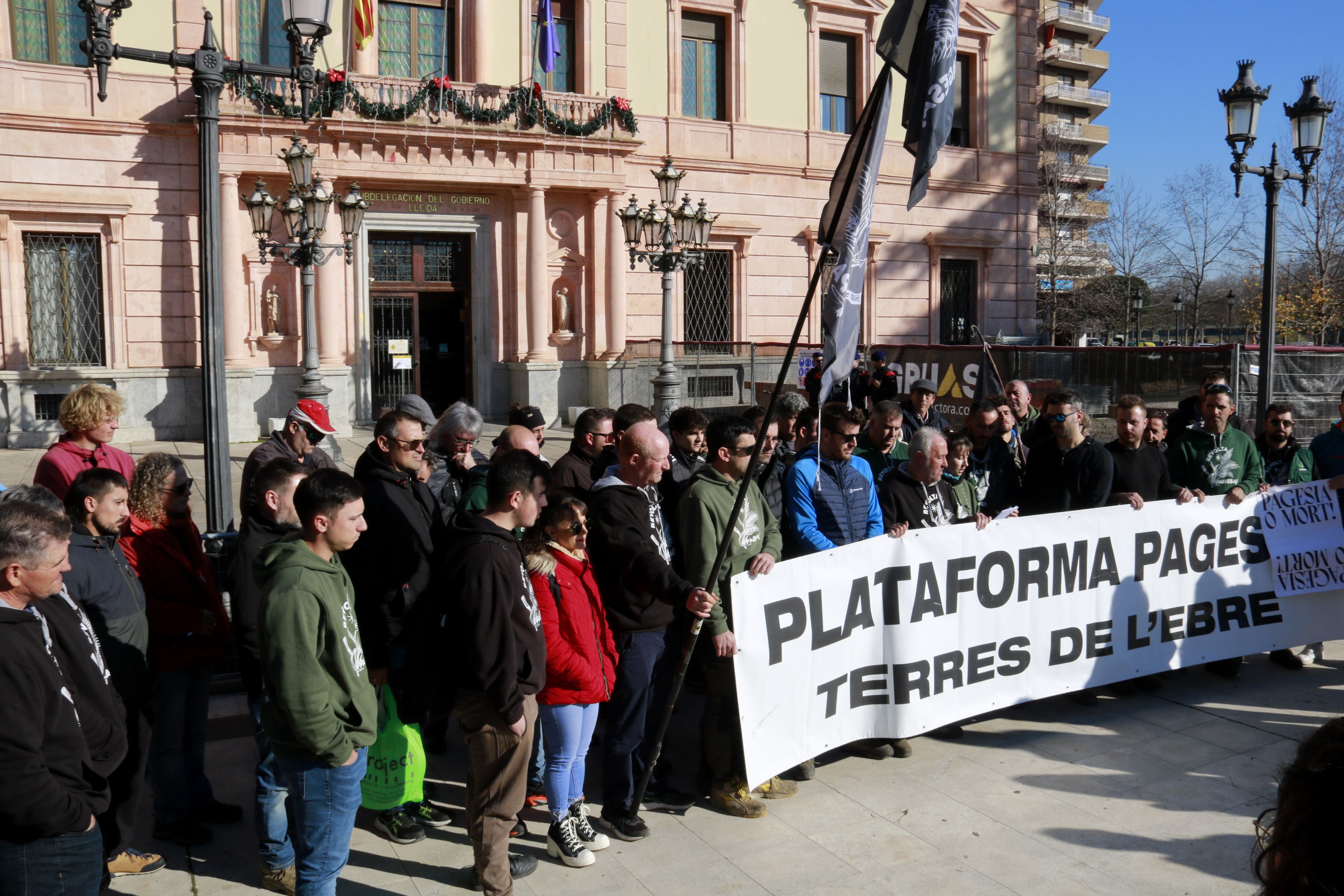 Manifestants convocats pel Gremi de la Pagesia Catalana