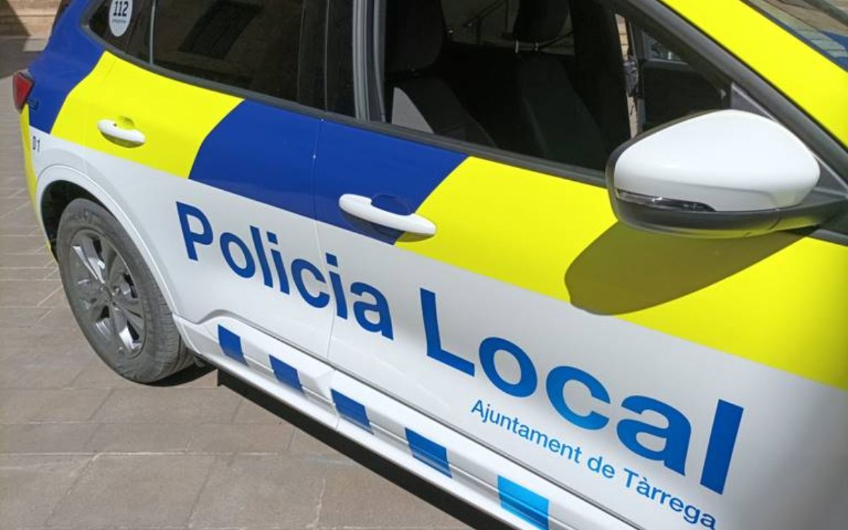 Un cotxe de la Policia Local de Tàrrega