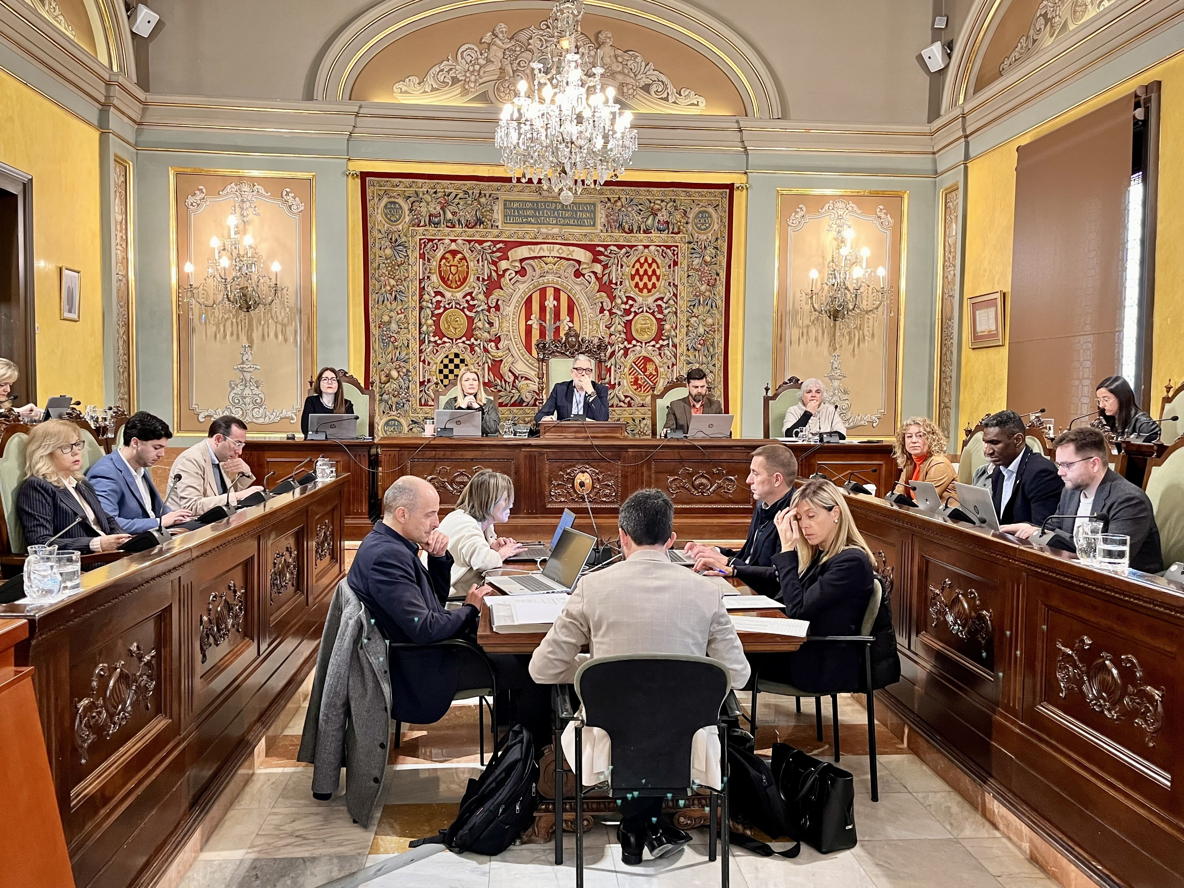 Imatge del ple de la Paeria de Lleida