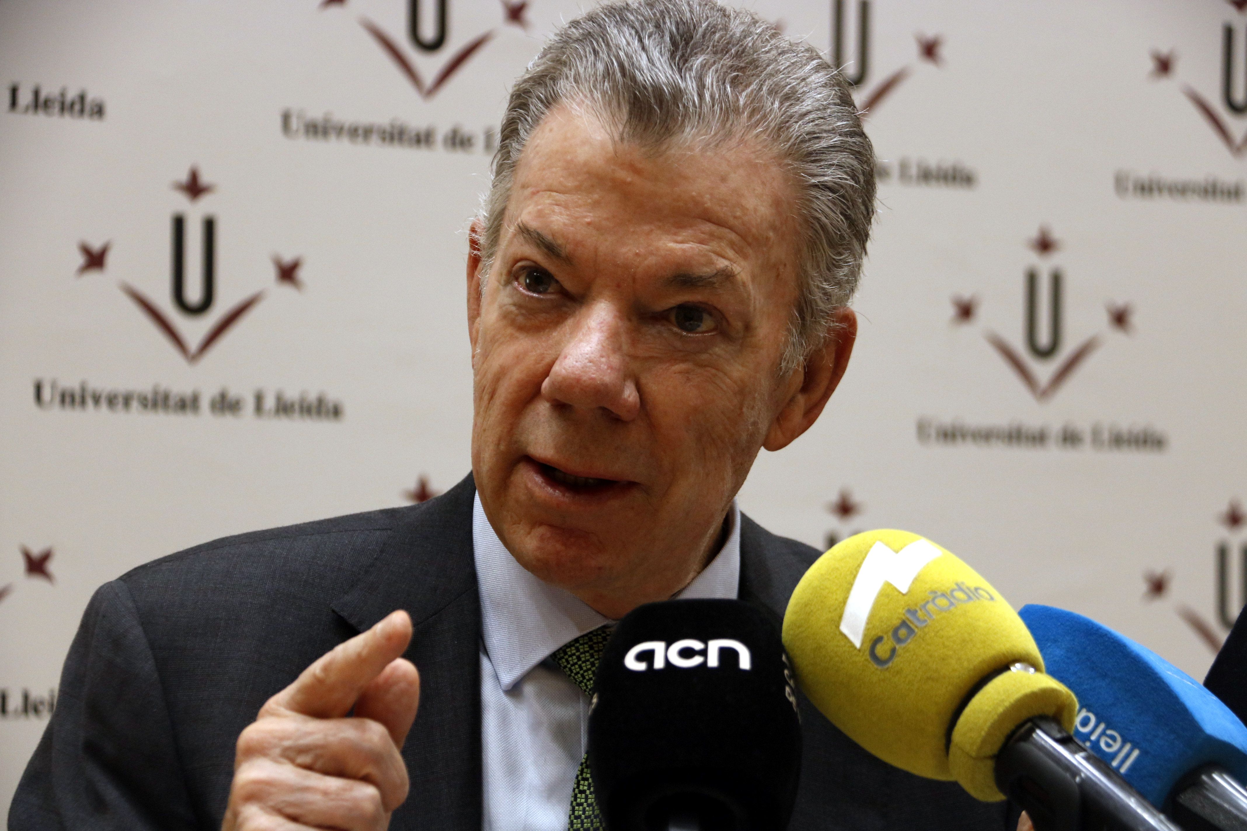 El president de Colòmbia entre el 2010 i el 2018, i Premi Nobel de la Pau el 2016, Juan Manuel Santos