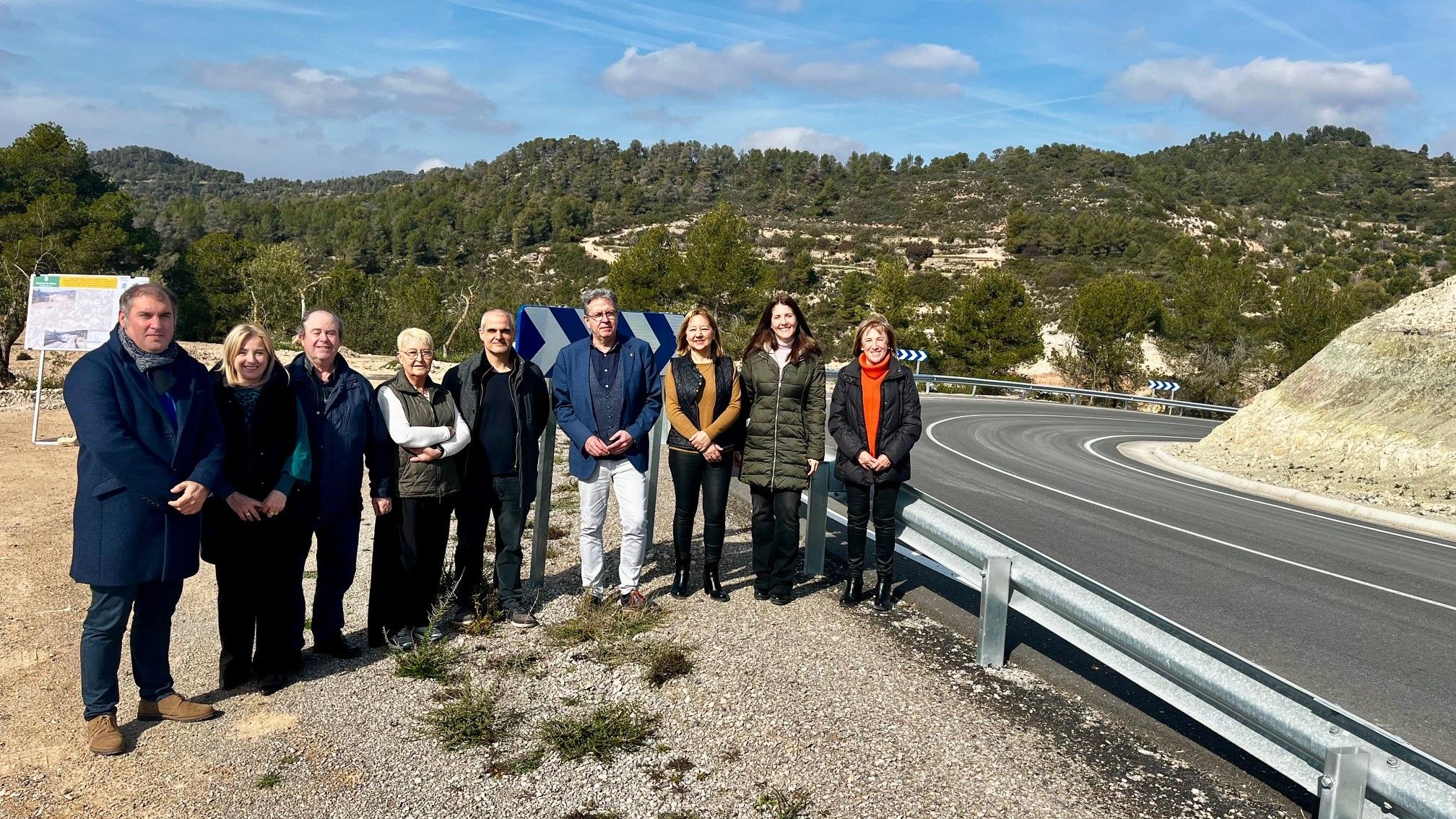 Inauguració de la carretera LV-7031 entre Cervià de les Garrigues i les Borges Blanques