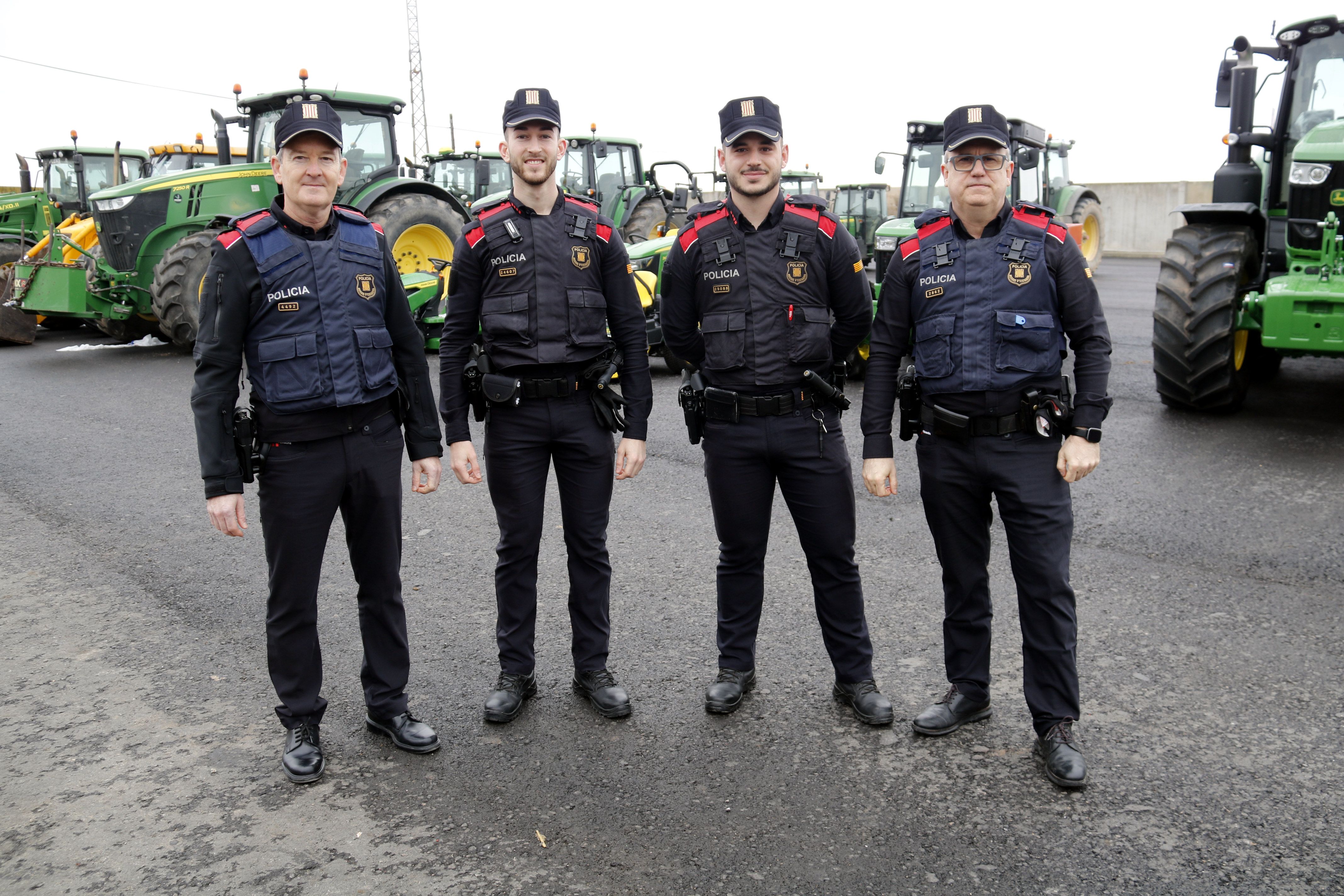 Quatre agents de Mossos d'Esquadra, dos pares i dos fills, a Mollerussa