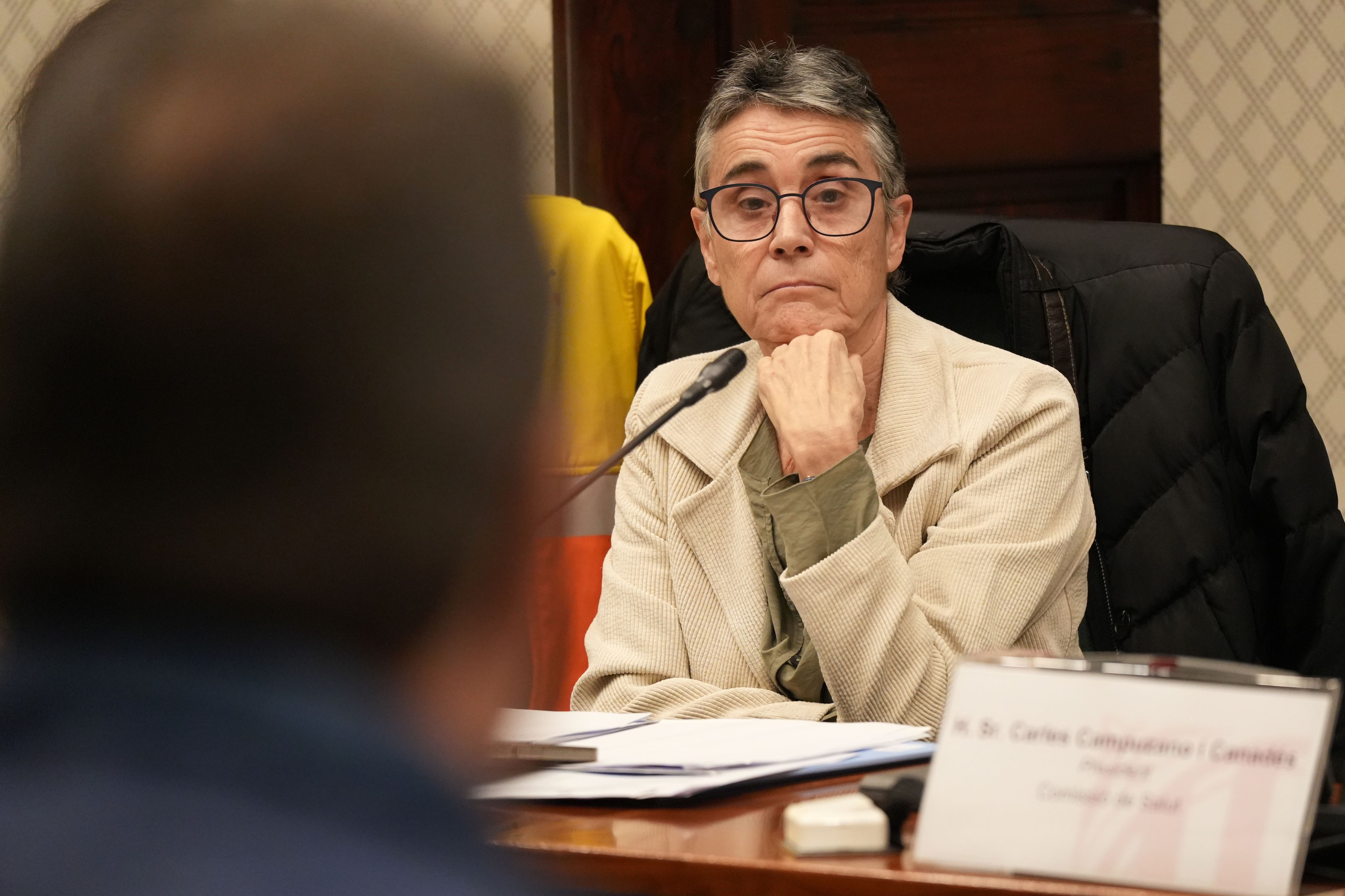 La consellera de Salut, Olga Pané, en comissió al Parlament aquest dijous