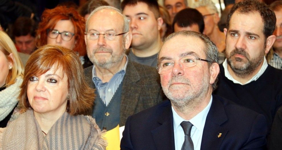 Meritxell Borràs, amb Joan Reñé, president de la Diputació