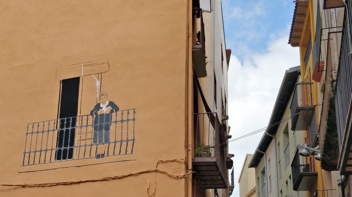 Imatge del mural a Balaguer