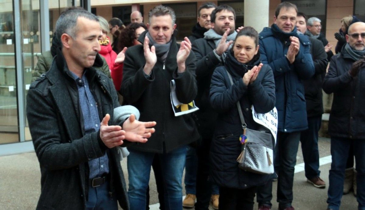Miquel Serra, a la sortida del jutjat
