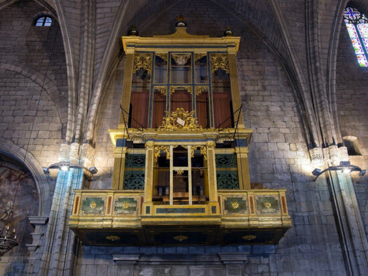 L'orgue un cop finalitzada l'actuació de restauració