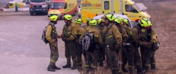Cinc bombers de GRAF Lleida van morir en l'incendi d'Horta de Sant Joan
