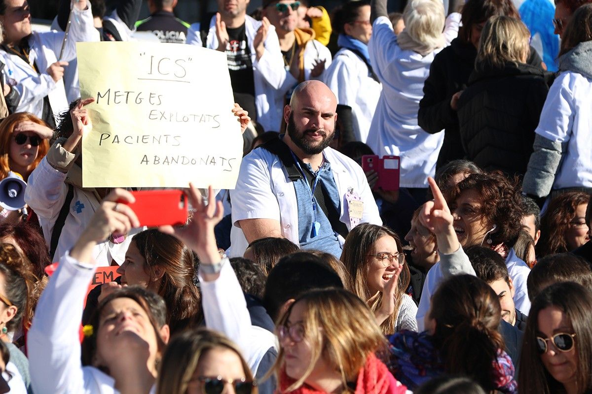 Protestes del sector sanitari, a Catalunya