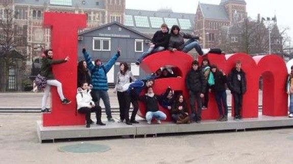 Els alumnes de l'IES Joan Brudieu a Holanda.