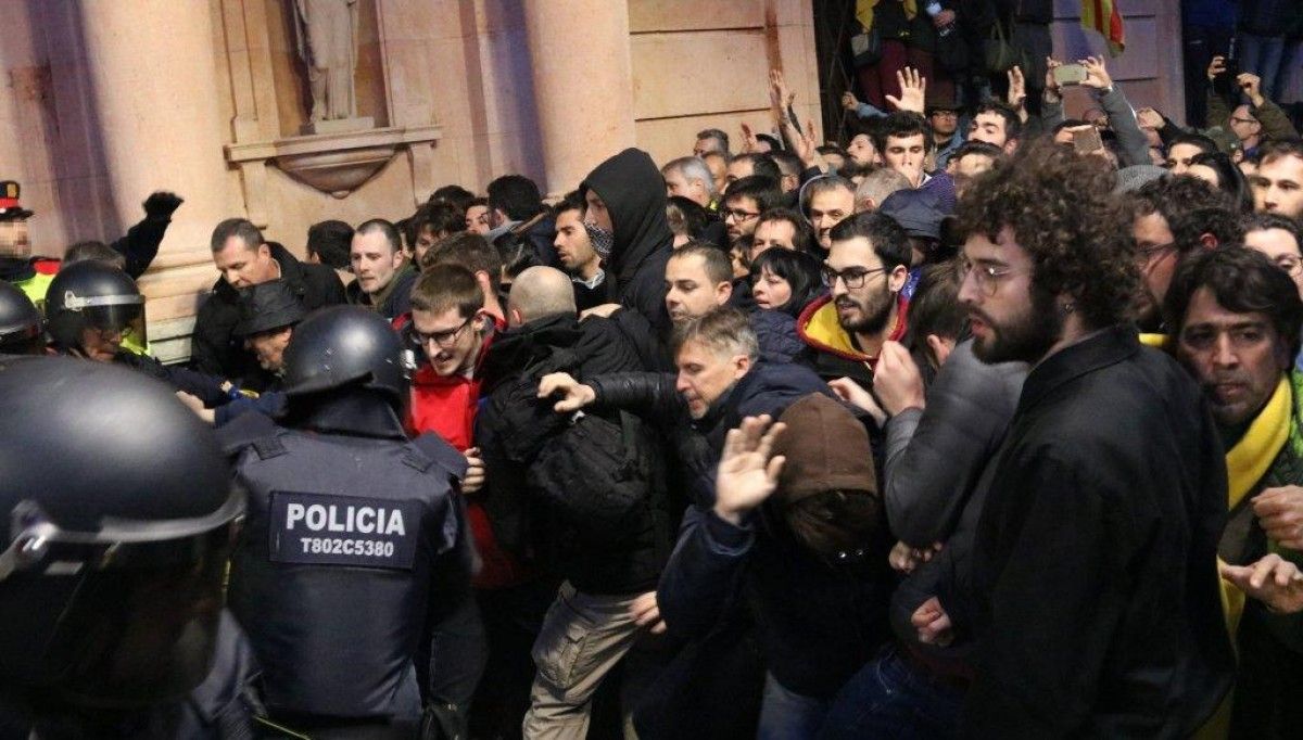 Imatge de la manifestació a Lleida
