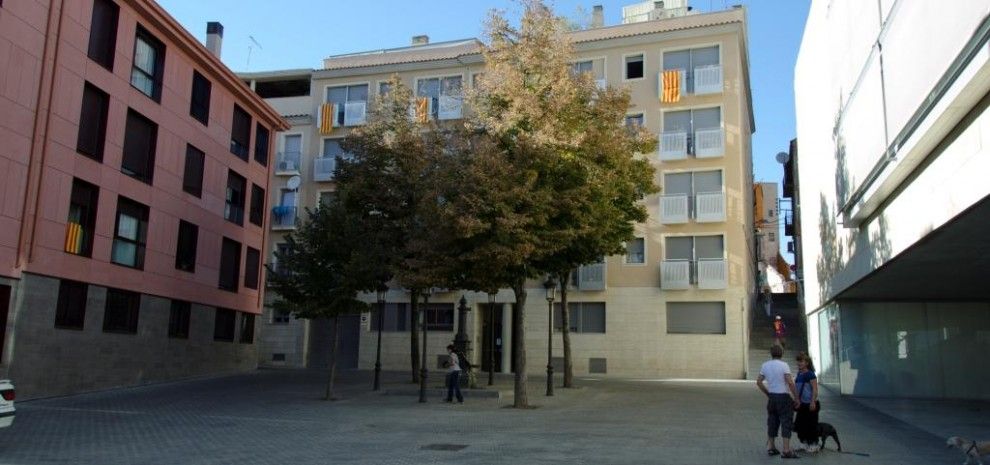 Imatge de la plaça de l'Ereta de Lleida