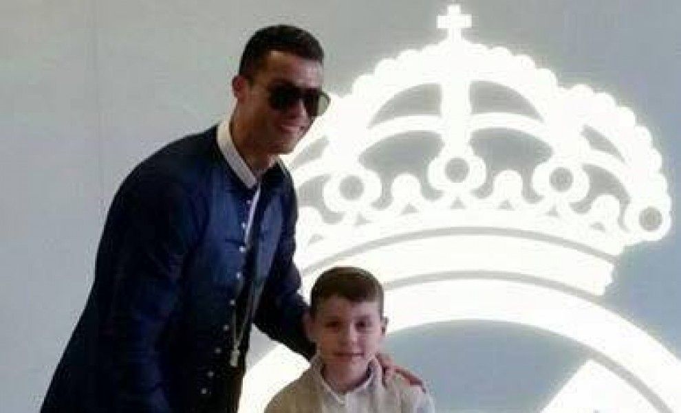 Cristiano Ronaldo amb el nen
