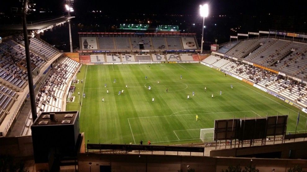 Imatge d'un partit entre el Lleida i el Villarreal B