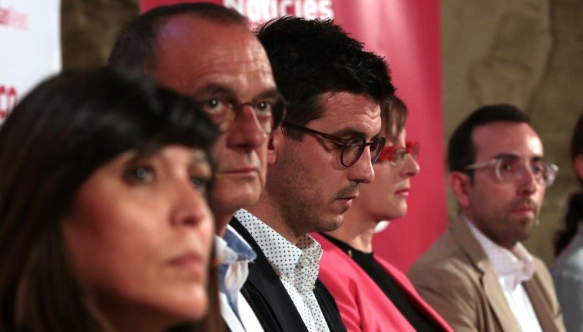 Imatge de diversos candidats a les eleccions de Lleida