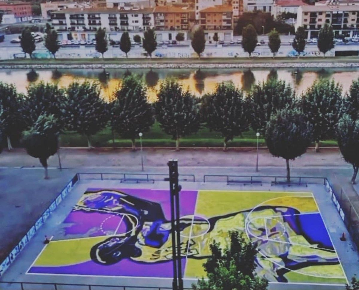 Imatge del mural de Kobe Bryant a Balaguer 