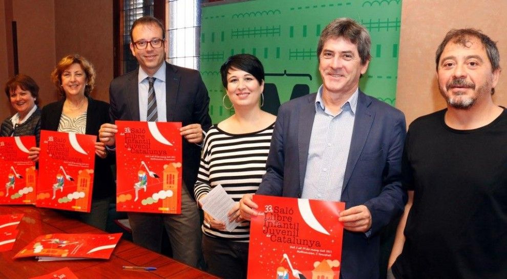 L'alcalde de Mollerussa, Marc Solsona, amb representants del ClijCAT