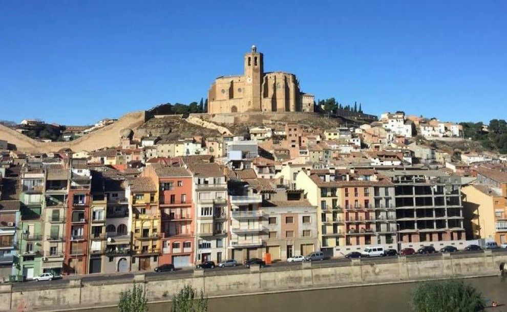 Imatge matinal de Santa Maria de Balaguer