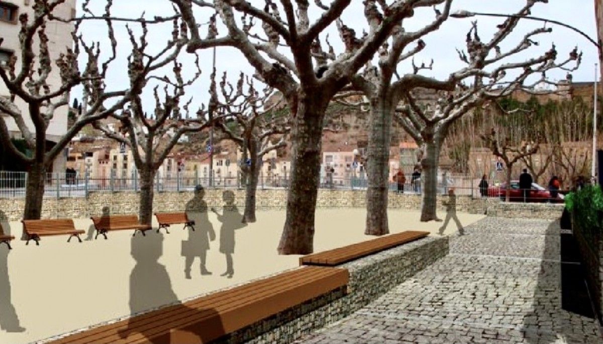 Així serà la nova plaça de Sant Domènec de Balaguer