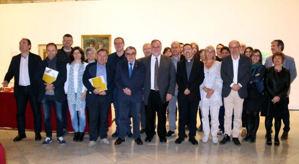 Els representants i membres de la Xarxa Territorial de Museus de Lleida i Aran