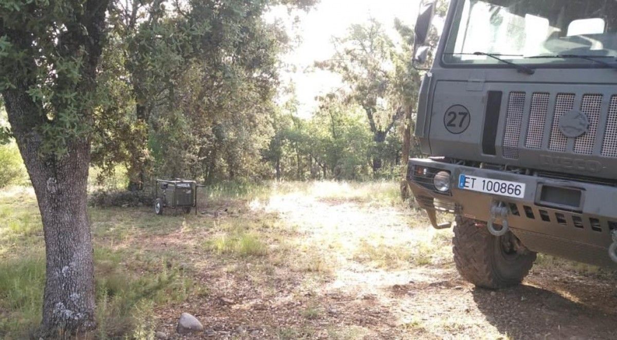 Imatge d'un vehicle militar a Salàs