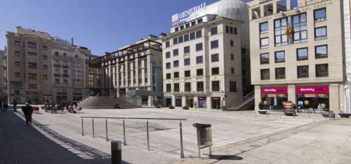 Imatge de la plaça Sant Joan de Lleida