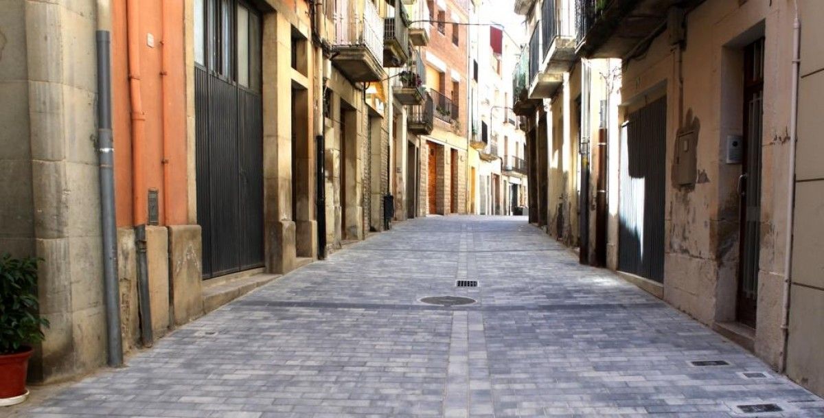 Imatge del nou carrer Urgell