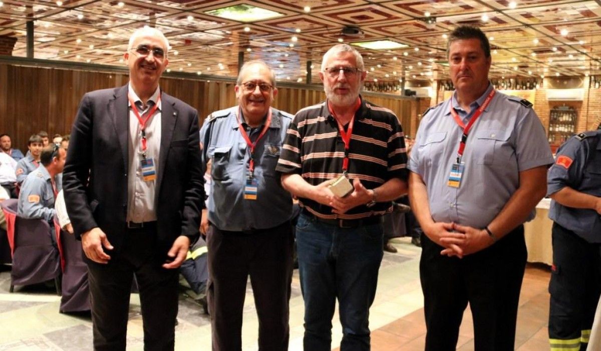 Imatge dels representants dels Bombers, a Lleida