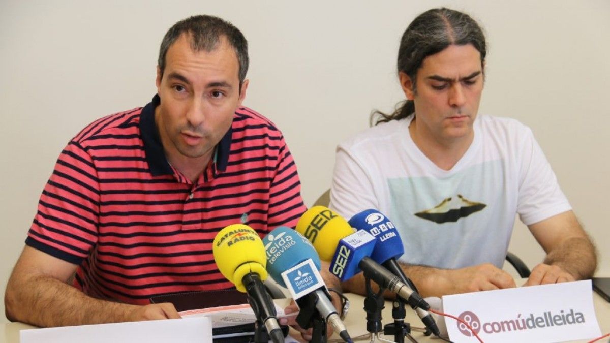 Imatge dels dos regidors del Comú de Lleida