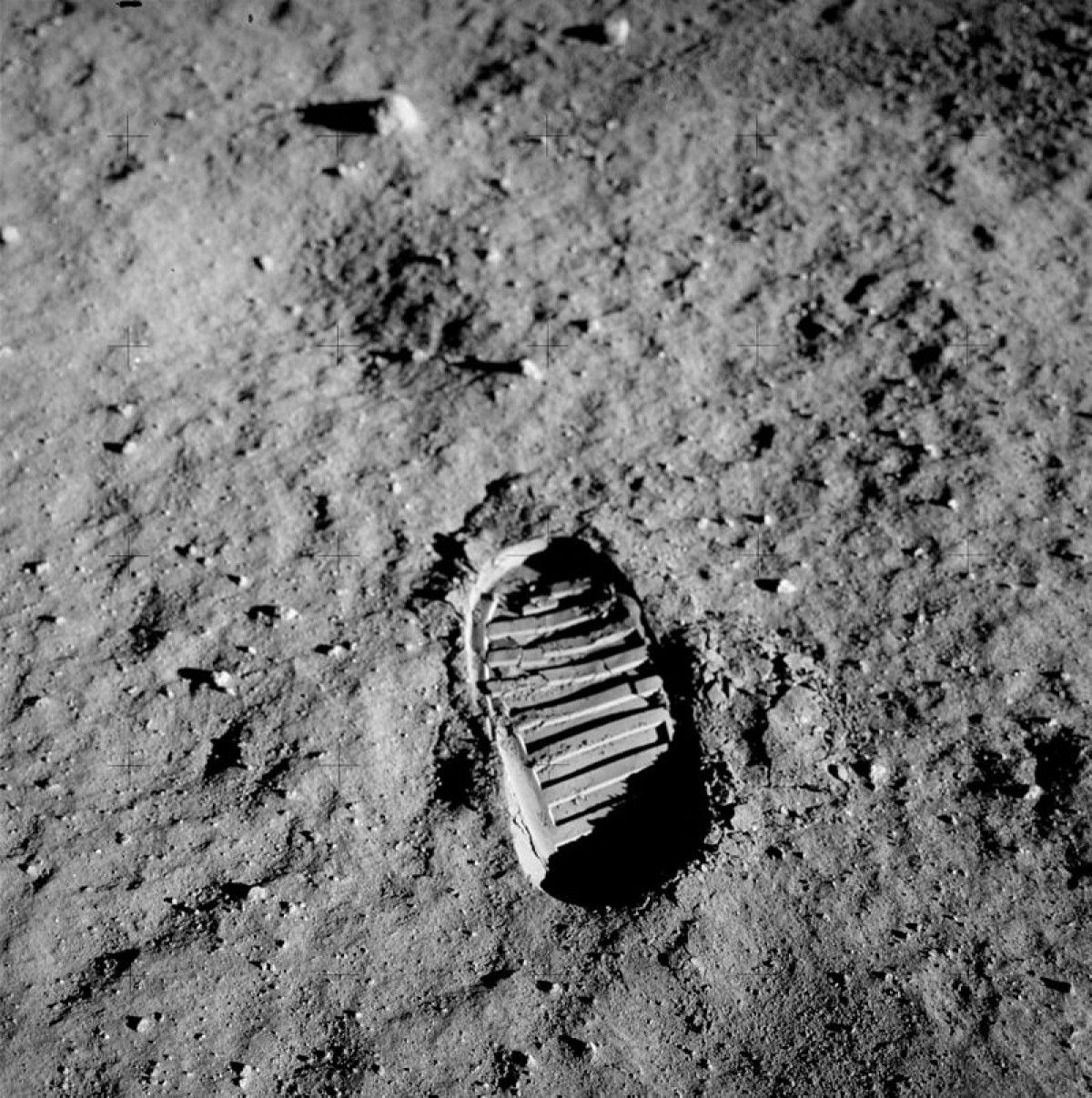 Una petjada d'astronauta a la Lluna