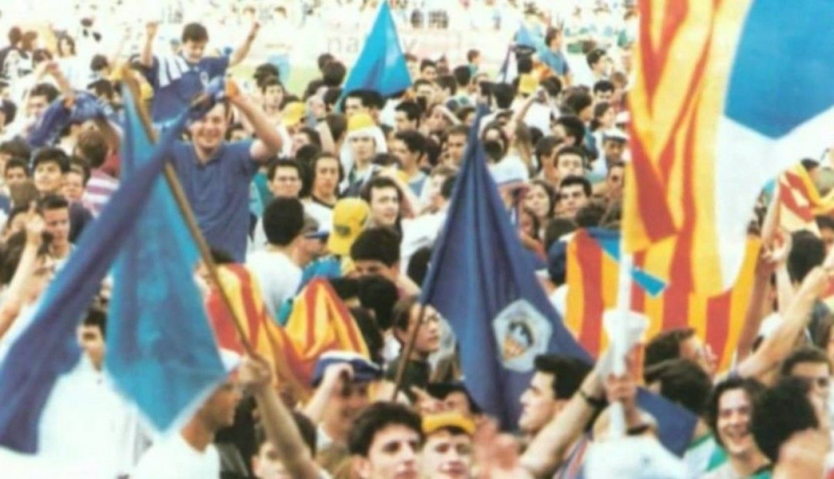 Imatge de l'afició de la Unió Esportiva Lleida