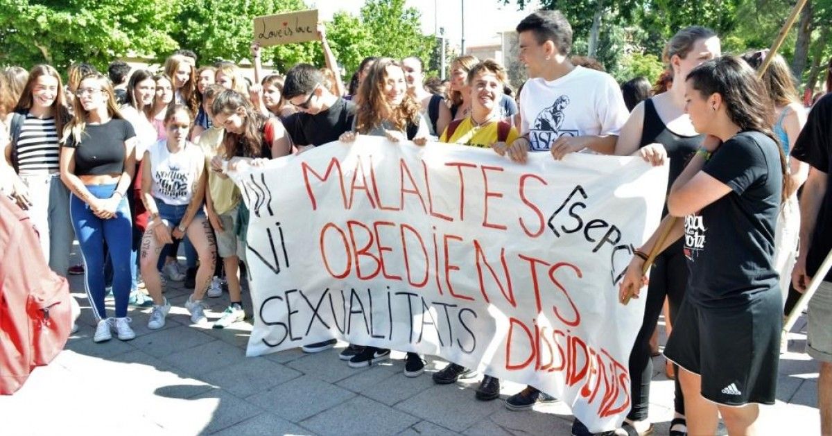 Imatge de la protesta dels estudiants
