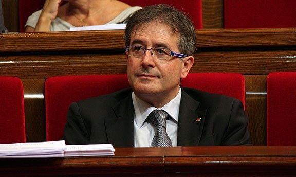 L'exconseller Ausàs, durant un ple al Parlament de Catalunya