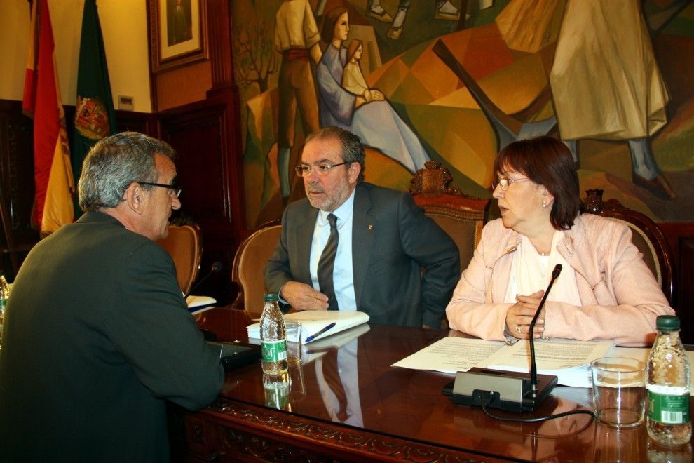 El president de la Diputació amb Jaume Gilabert, d'ERC