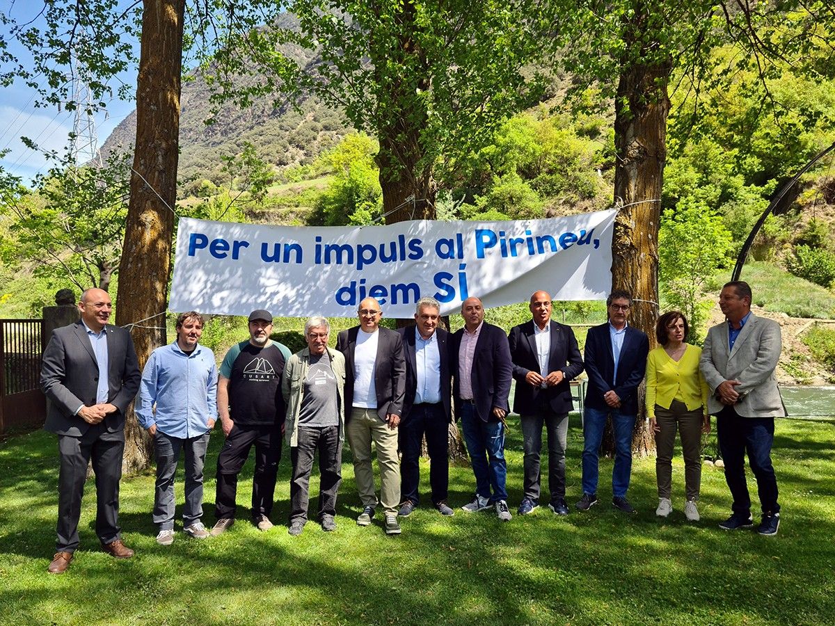 Presentació de la campanya Per un impuls al Pirineu, diem sí a Escaló, al Pallars Sobirà.