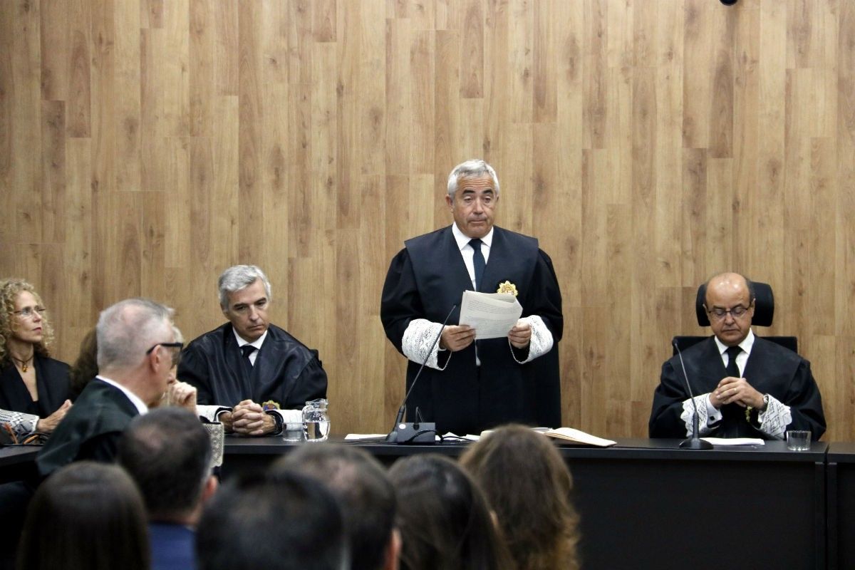 El fiscal superior de Catalunya, Francisco Bañeres, durant l'acte d'obertura de l'any judicial a Lleida