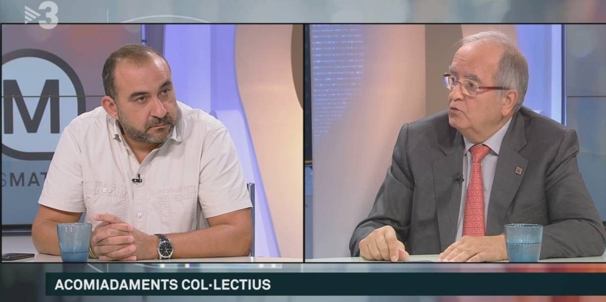 Javier Pacheco (CCOO) i Josep Gonzàlez (Pimec), a Els Matins.