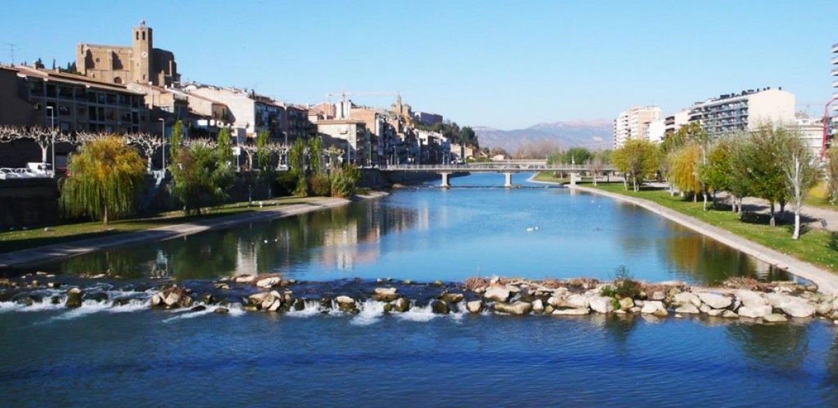 Imatge del riu Segre al seu pas per Balaguer
