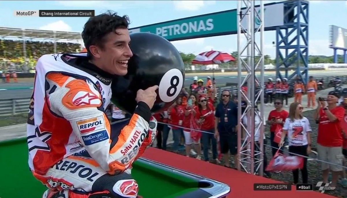 Márquez, celebrant un nou campionat del món