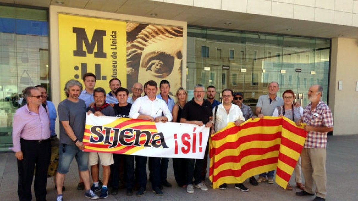 La plataforma es va manifestar a Lleida